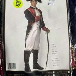 Men’s napoleon Halloween costume size large only worn once